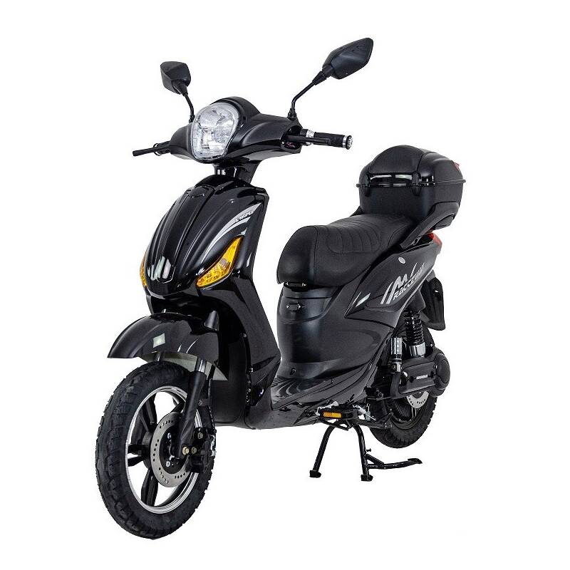 Obrázok Racceray E-Moped, 20 Ah, čierny-lesklý (4891223129359)