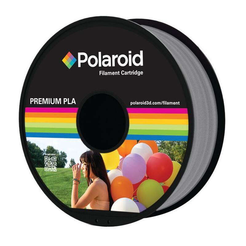 Obrázok Polaroid 1kg Universal Premium PLA filament, 1.75mm/1kg - Silver PL-8007-00