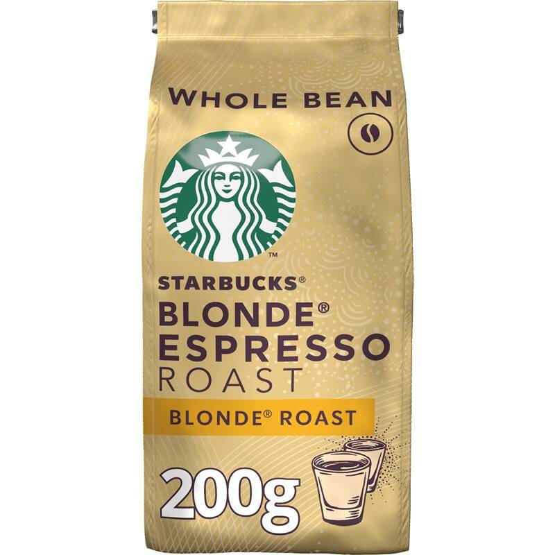 Obrázok Starbucks Blonde Espresso Roast, zrnková káva, 200 g (7613036932073)