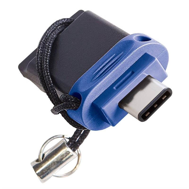 USB flashdisk Verbatim Store &#039;n&#039; Go Dual Drive 64GB (49967) čierny/modrý