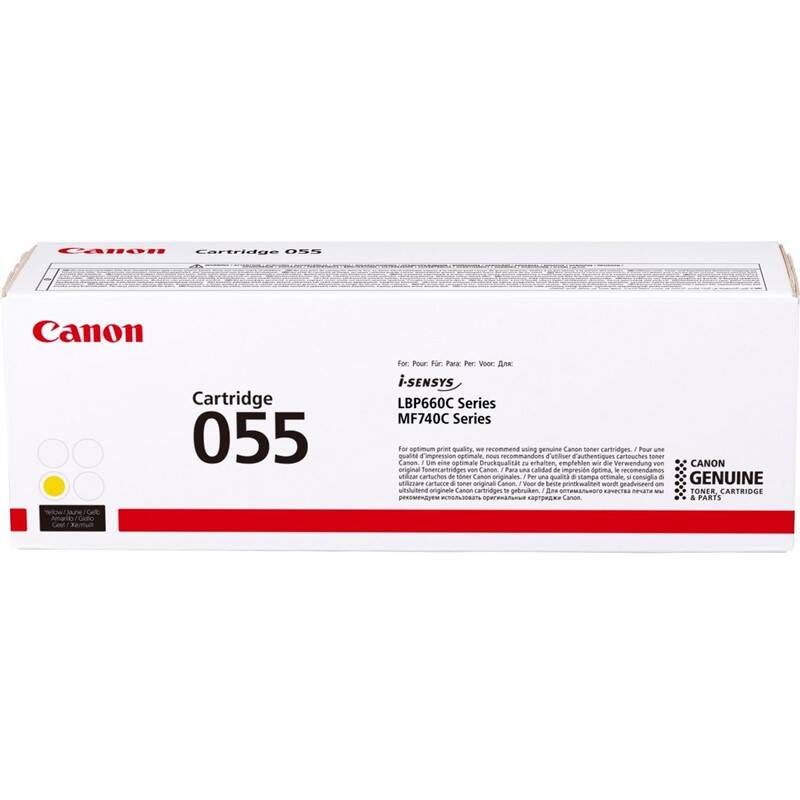 Toner Canon CRG 055, 2100 stran (3013C002) žltý