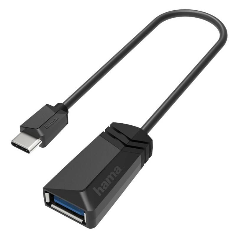 Redukcia Hama USB-C/USB-A (OTG), 15 cm (200312) čierna