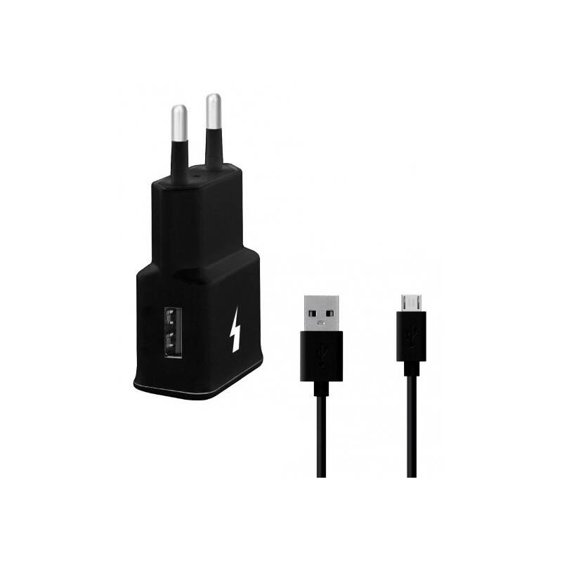 Obrázok WG 1xUSB, QC 3.0 + Micro USB kabel (4050) čierna