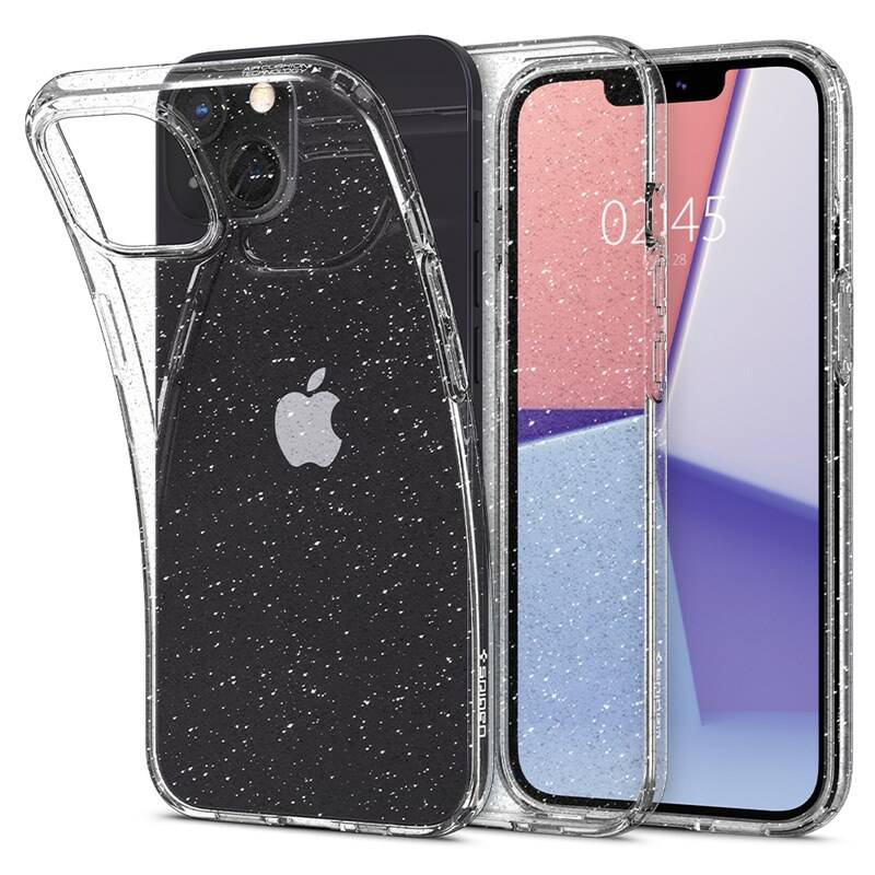 Obrázok Spigen Liquid Crystal silikónový kryt na iPhone 13, glitter priesvitný (ACS03516)