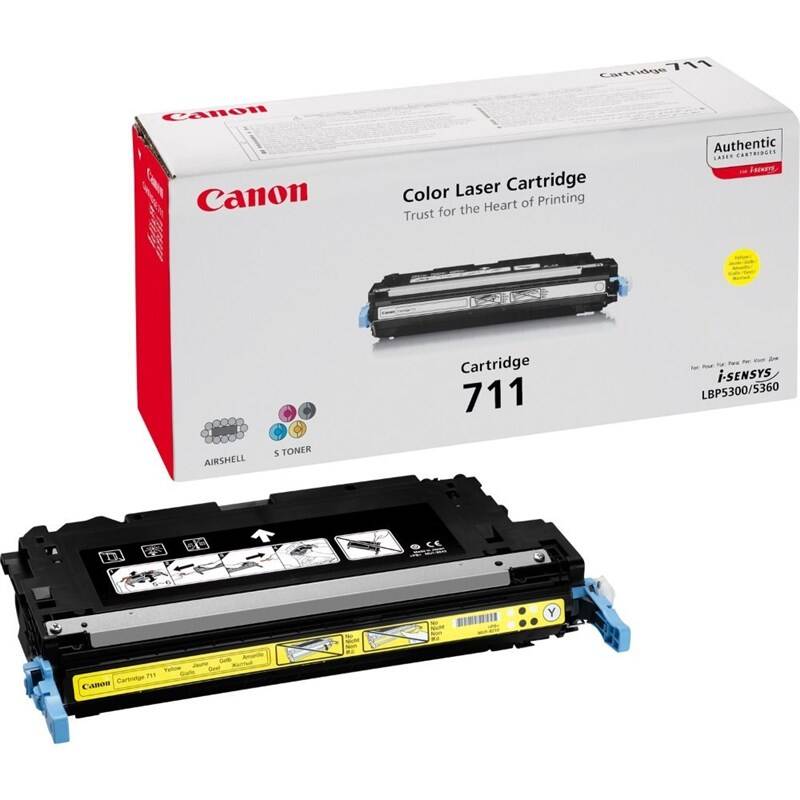 Toner Canon CRG-711Y, 6000 stran - originální (1657B002) žltý + Doprava zadarmo