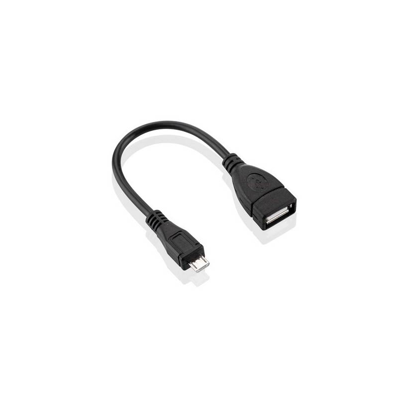 Kábel GoGEN USB/micro USB, OTG čierny