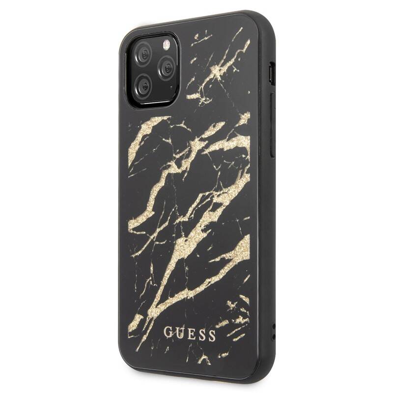 Obrázok Guess Marble Glass pro iPhone 11 Pro Max (GUHCN65MGGBK) čierny