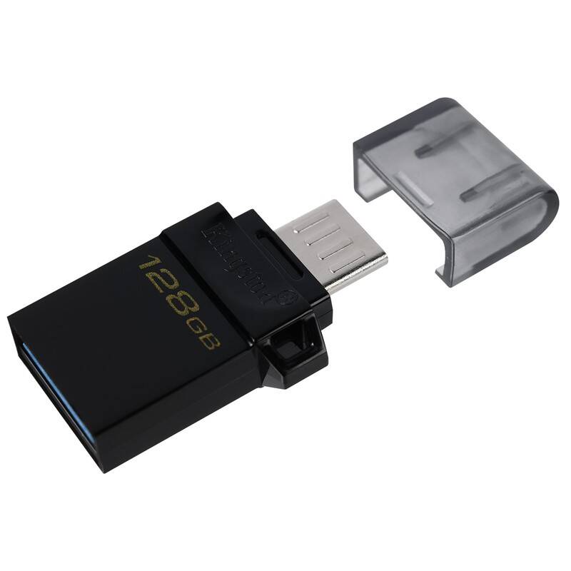 USB flashdisk Kingston DataTraveler microDuo3 Gen2 128GB (DTDUO3G2/128GB) čierny