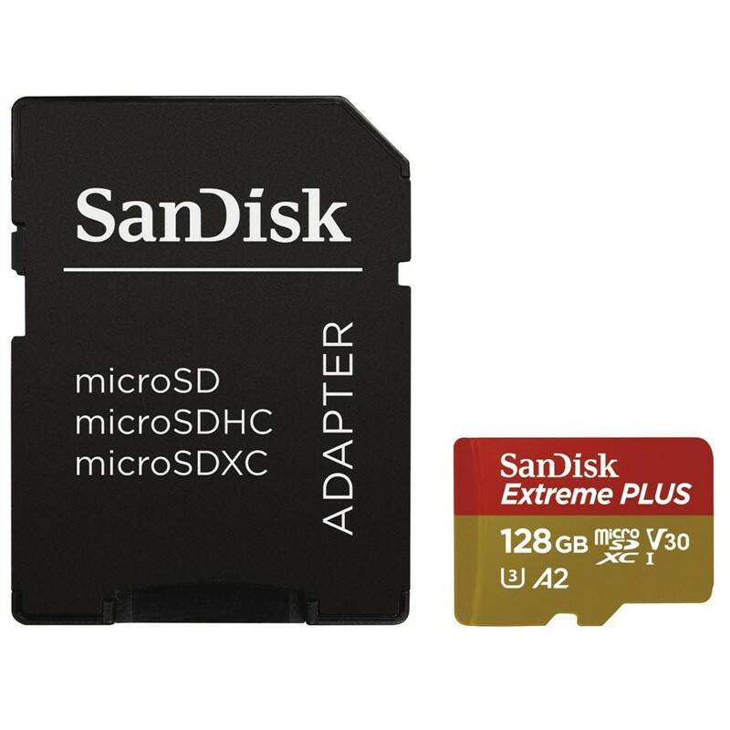 Pamäťová karta SanDisk Micro SDXC Extreme Plus 128GB UHS-I U3 (170R/90W) + adapter (SDSQXBZ-128G-GN6MA)