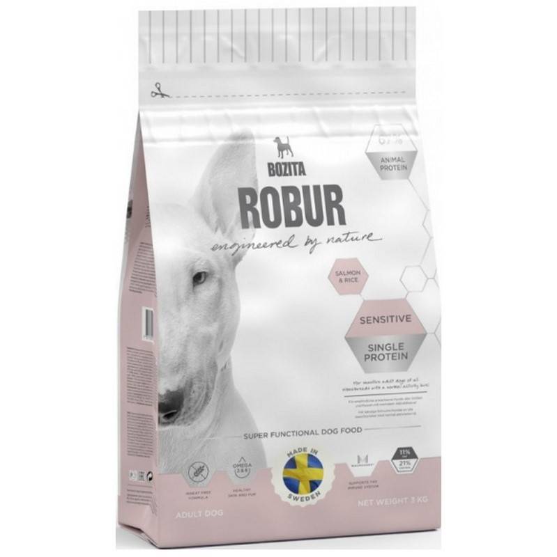 Obrázok Bozita Robur DOG Sensitive Single Protein Salmon 21/11  950 g