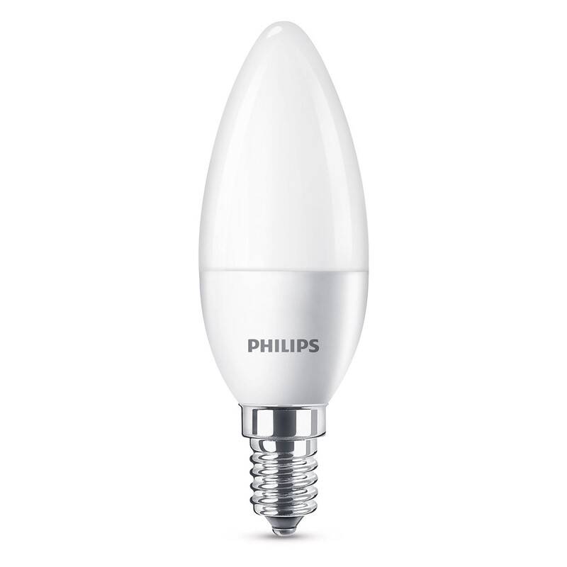 LED žiarovka Philips svíčka, 5,5W, E14, teplá bílá (8718696474983)