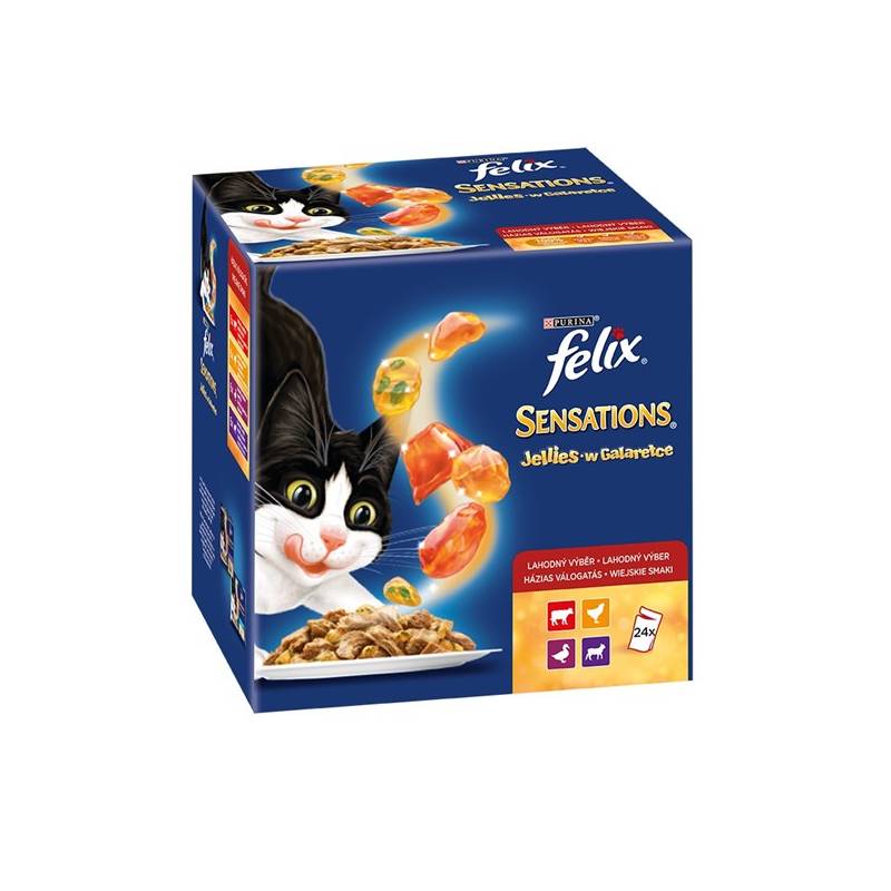 Obrázok Felix Sensations Jellies masový výběr 24 x 100 g