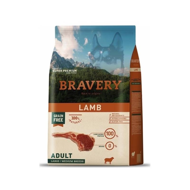 Obrázok Bravery dog ADULT Large / Medium lamb 12kg