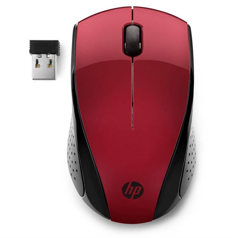 Myš HP 220 (7KX10AA#ABB) červená