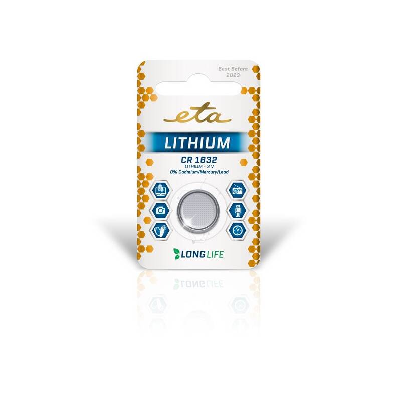 Batéria lítiová ETA PREMIUM CR1632, blister 1ks (CR1632LITH1)