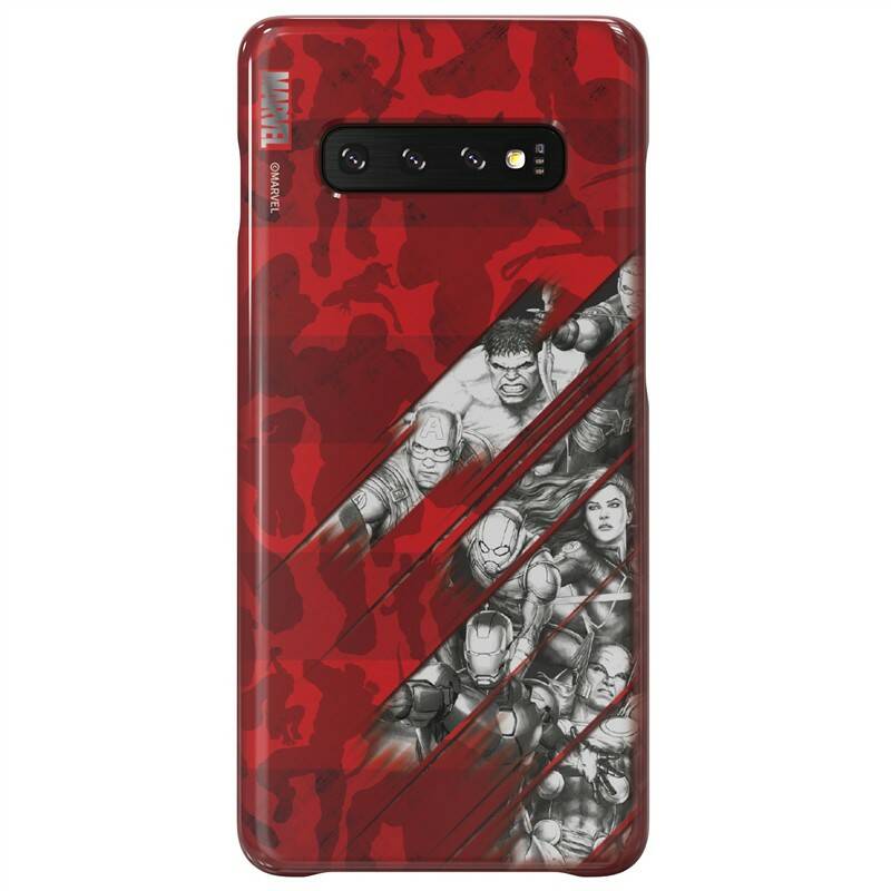 Obrázok Samsung Avengers Comics pro Galaxy S10+ (GP-G975HIFGHWI) červený