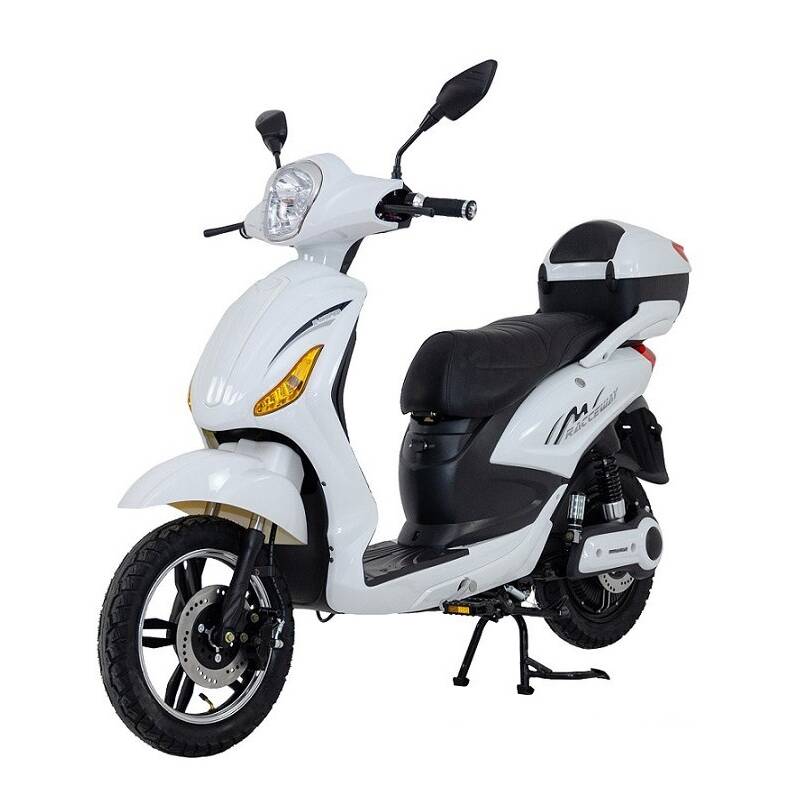 Obrázok Racceray E-Moped, 12 Ah, biely-lesklý (4891223129304)