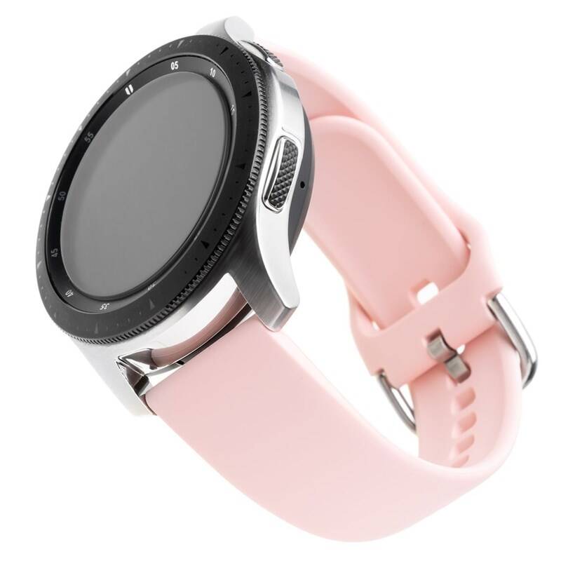 Obrázok FIXED Silicone Strap Universal pre smartwatch so šírkou 22 mm ružový (FIXSST-22MM-PI)