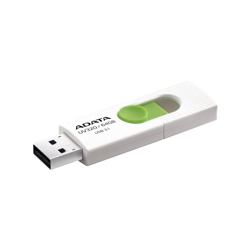 USB flash disk ADATA UV320 64GB (AUV320-64G-RWHGN) biely/zelený
