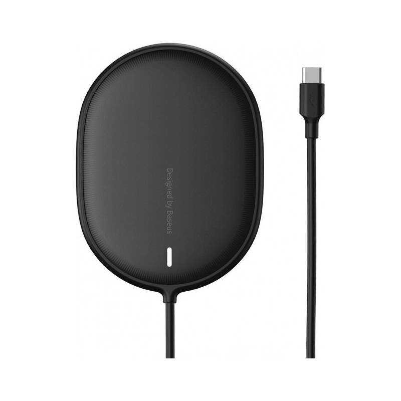 Obrázok Baseus Light Magnetic Wireless Charger for iPhone 12 Series Black (WXQJ-01)