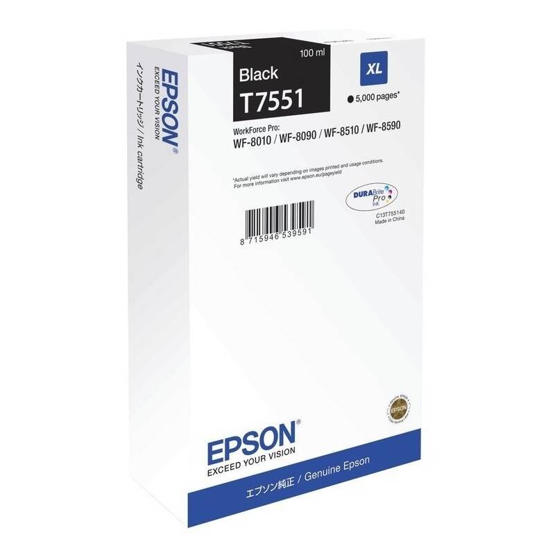 Obrázok Epson T7551 XL Black (C13T755140)