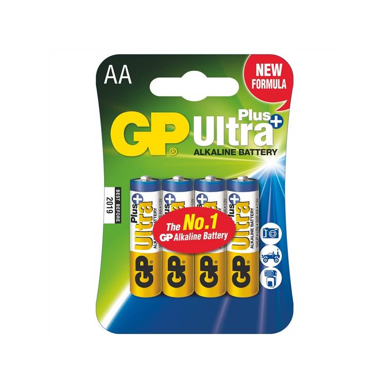 Obrázok GP Ultra Plus LR6 (AA) 4ks v blistri (GP15AUP)