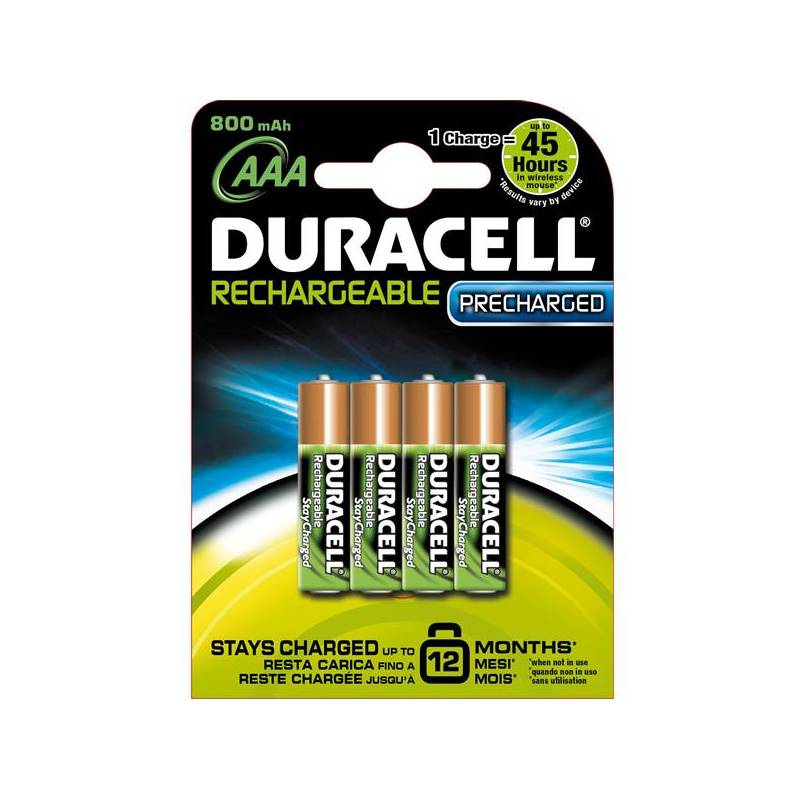 Obrázok Duracell StayCharged AAA - 850 mAh 4 ks (10PP050039)