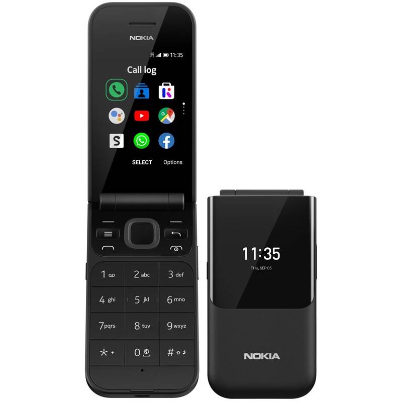 Mobilný telefón Nokia 2720 Flip Dual SIM (16BTSB01A02) čierny