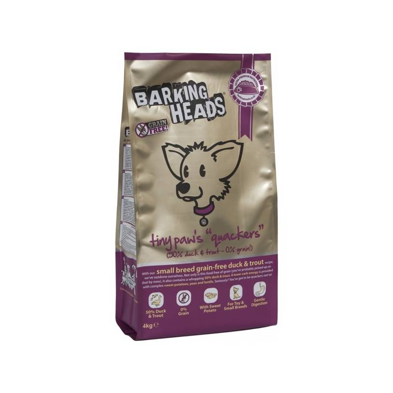 Obrázok BARKING HEADS Tiny Paws Quackers GRAIN FREE 4kg