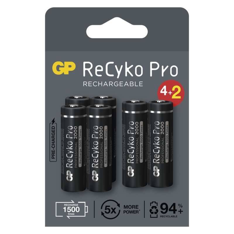 Obrázok Nabíjacia batéria GP ReCyko Pro Professional (AA) 6 ks , EM_1033226200