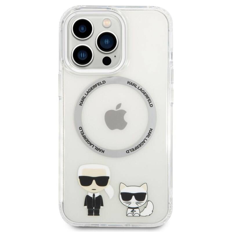 Obrázok Karl Lagerfeld MagSafe Kompatibilní Kryt Karl and Choupette pro iPhone 14 Pro Max Transparent