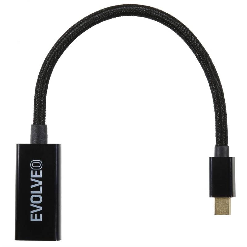 Redukcia Evolveo Mini DisplayPort/HDMI (EV-mDP-HDMI) čierna