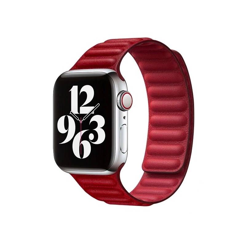 Obrázok COTEetCI Double Suction kožený pásek pro Apple Watch 42 / 44mm červená (WH5293-RD)