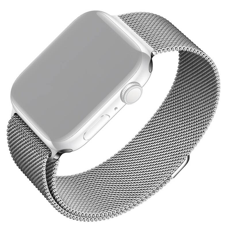 Obrázok FIXED Mesh Strap na Apple Watch 42/44/45mm (FIXMEST-434-SL) strieborný