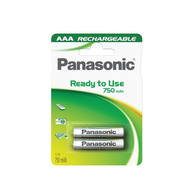 Batéria nabíjacia Panasonic Evolta AAA, HR03, 750mAh, Ni-MH, blister 2ks (HHR-4MVE/2BP)