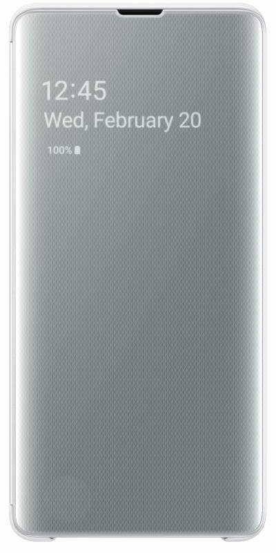 Obrázok Samsung Galaxy S10+ Clear View Cover bílý (EF-ZG975CWEGWW)