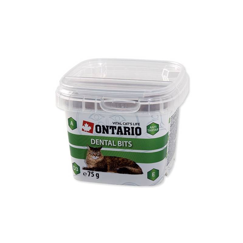 Obrázok ONTARIO CAT SNACK DENTAL BITS 75 G (213-5410)