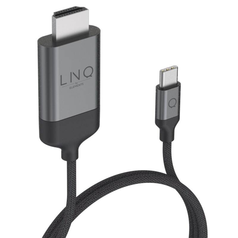 Kábel Linq byELEMENTS USB-C/HDMI 4K, 2m (LQ48017) čierny