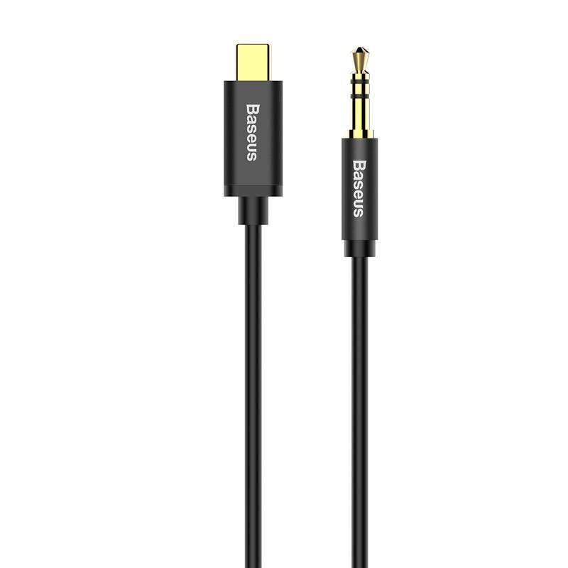 Obrázok Baseus USB-C to Jack 3,5 mm Audio Cable 1,2 m Black (CAM01-01)