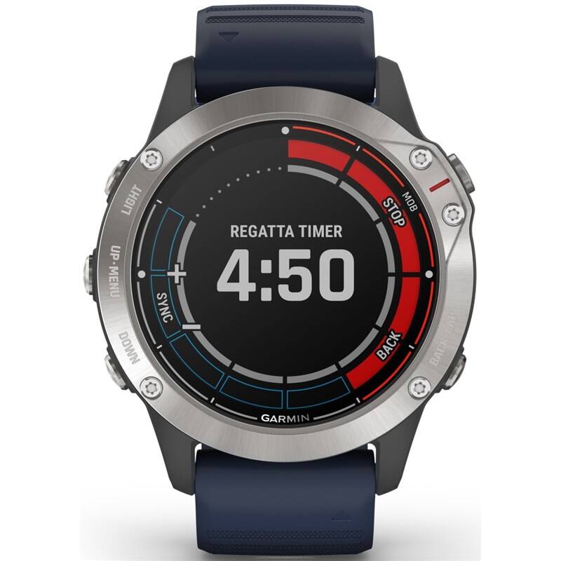 Obrázok Garmin Quatix 6 grey with blue Armband, 010-02158-91-601547