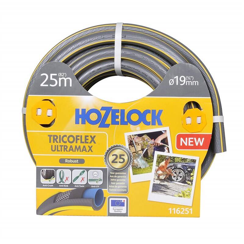 Obrázok Hozelock Zavlažovacia hadica Tricoflex Ultramax 25 m, sivá 