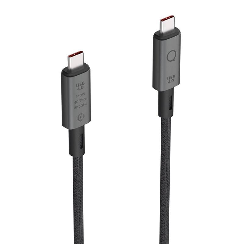 Kábel Linq byELEMENTS USB-C/USB-C, 240W, 0,3m (LQ48028) čierny