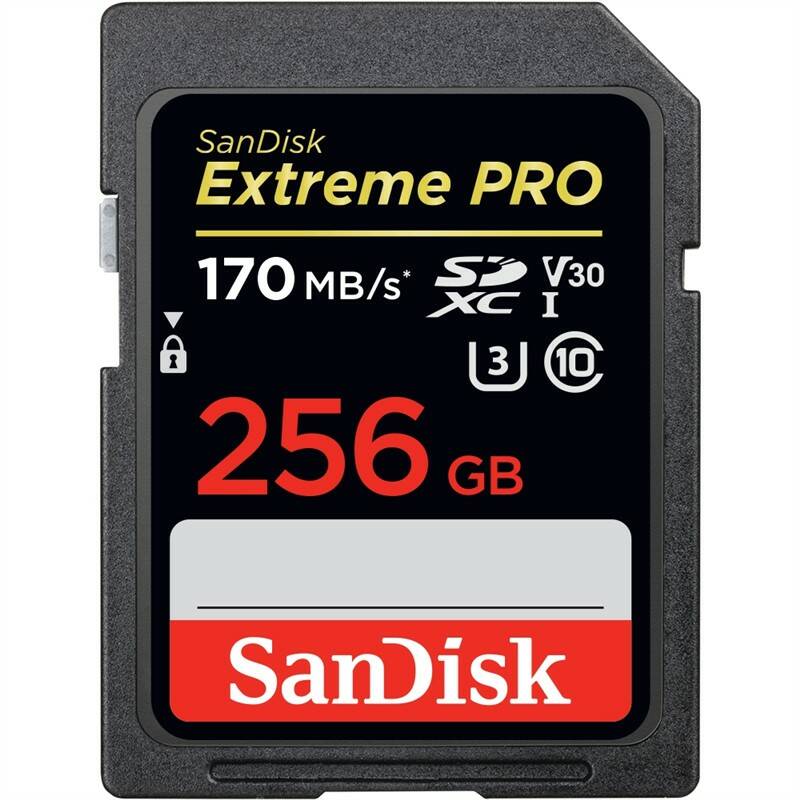 Pamäťová karta SanDisk SDXC Extreme Pro 256GB UHS-I U3 (170R/90W) (SDSDXXY-256G-GN4IN) + Doprava zadarmo