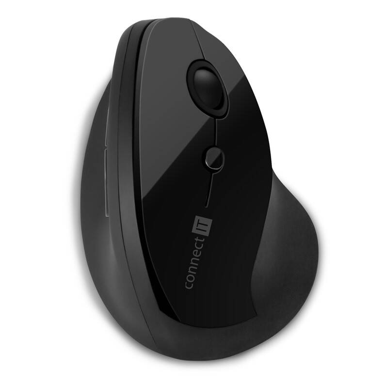 Myš Connect IT vertikální, ergonomická (CMO-2700-BK) čierna