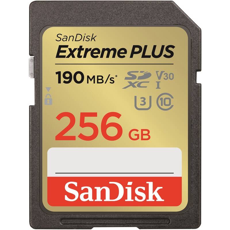 Pamäťová karta SanDisk SDXC Extreme Plus 256GB UHS-I U3 (190R/130W) (SDSDXWV-256G-GNCIN)