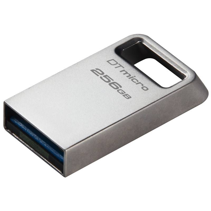 USB flashdisk Kingston DataTraveler Micro Metal 256GB (DTMC3G2/256GB) strieborný
