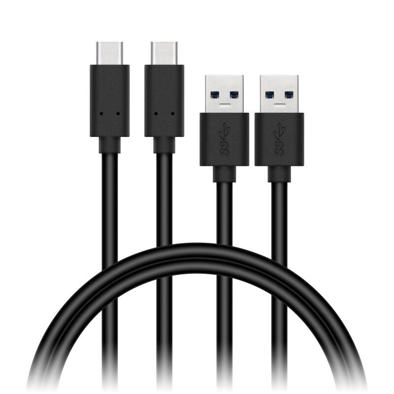 Kábel Connect IT Wirez USB/USB-C, 1m (2 ks v balení) (CCA-5006-BK) čierny