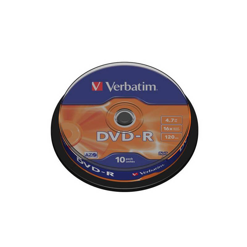 Disk Verbatim DVD-R 4,7GB, 16x, 10cake (43523)
