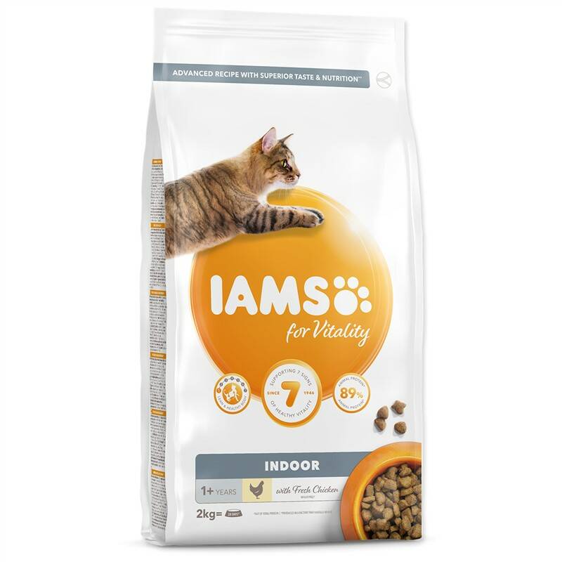 Obrázok Iams Cat Adult Indoor Chicken 2kg