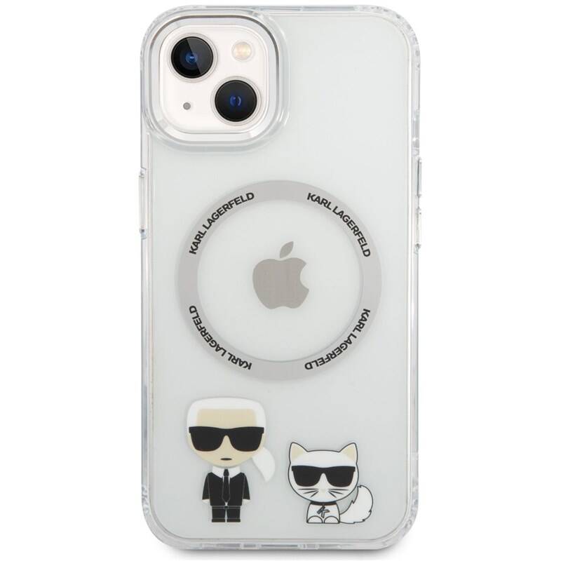 Obrázok Karl Lagerfeld MagSafe Kompatibilní Kryt Karl and Choupette pro iPhone 14 Transparent